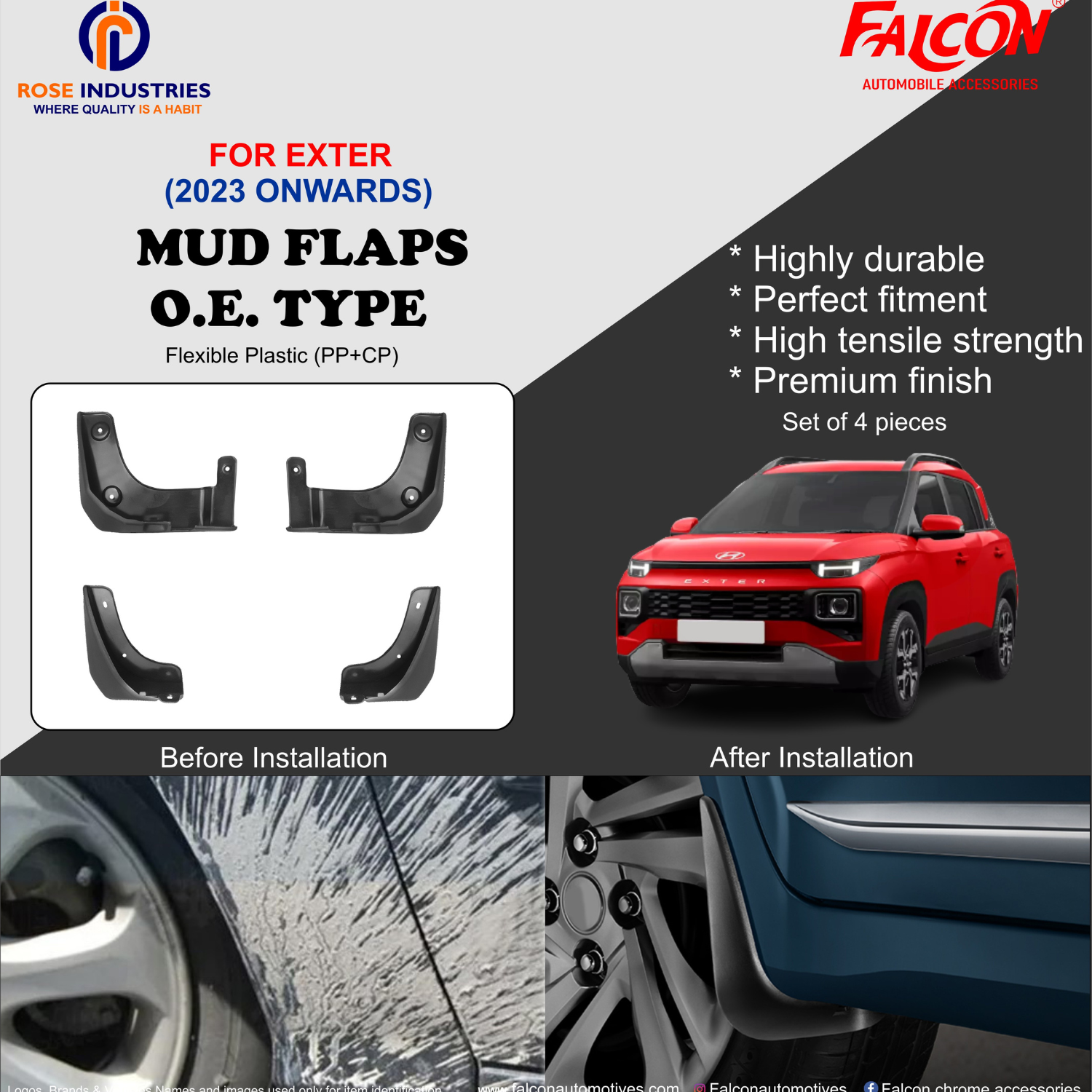 EXTER MUD FLAPS RMF27