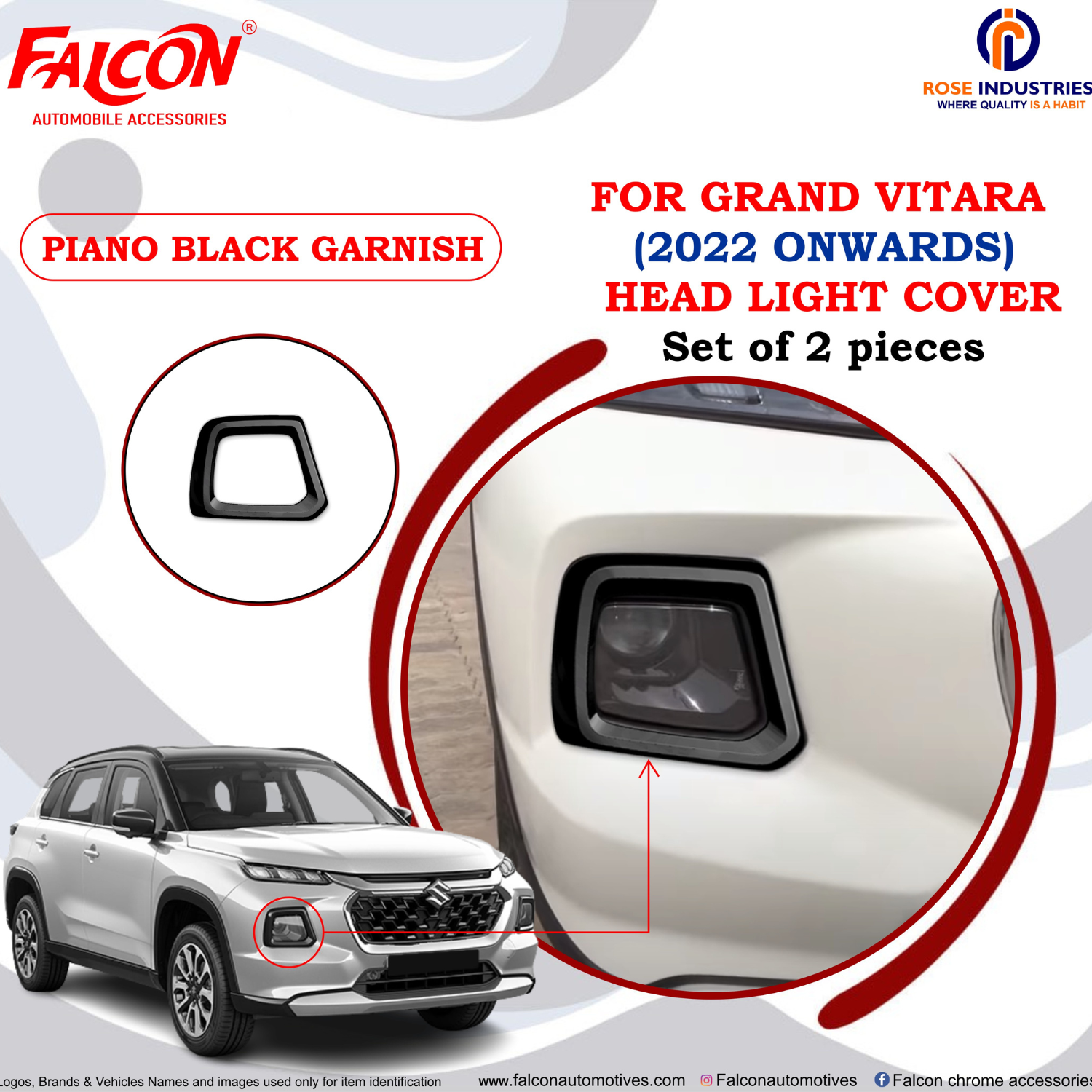 GRAND VITARA HEAD LIGHT COVER RC686