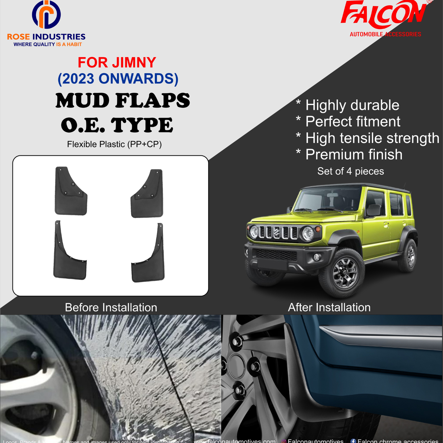 JIMNY MUD FLAPS RMF26