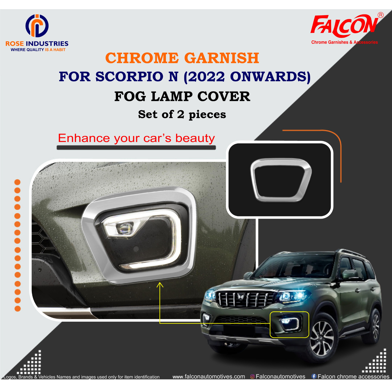 SCORPIO N FOG LAMP COVER RC674