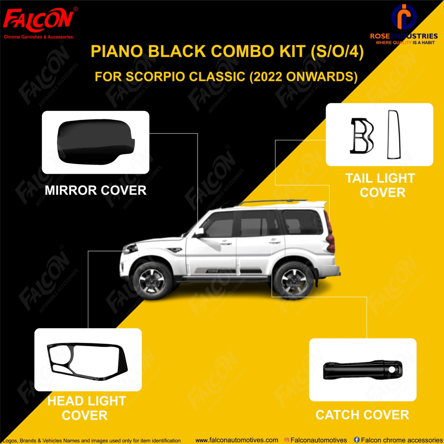 MAHINDRA SCORPIO CLASSIC PIANO BLACK KIT