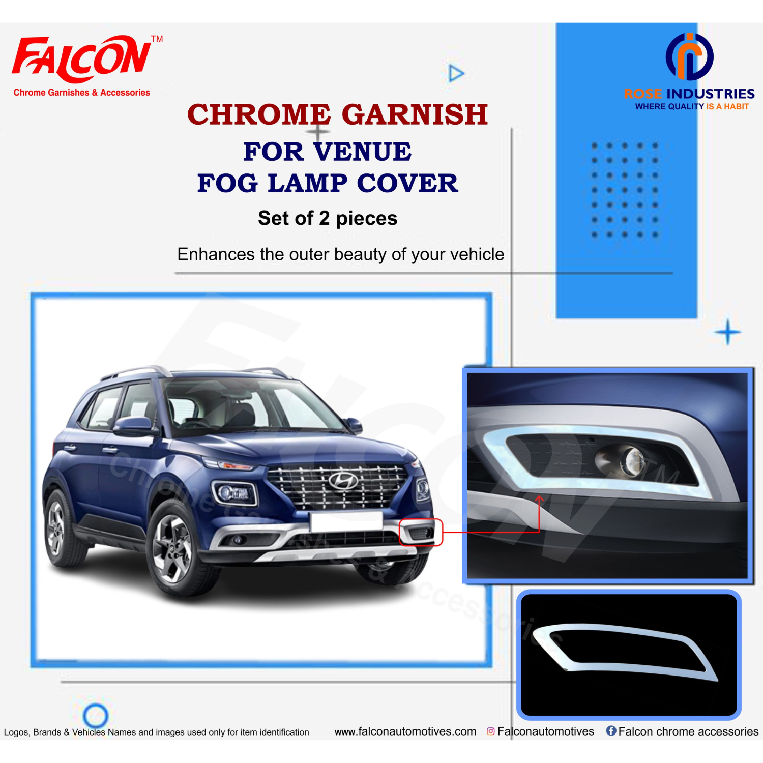 VENUE FOG LAMP COVER RC565