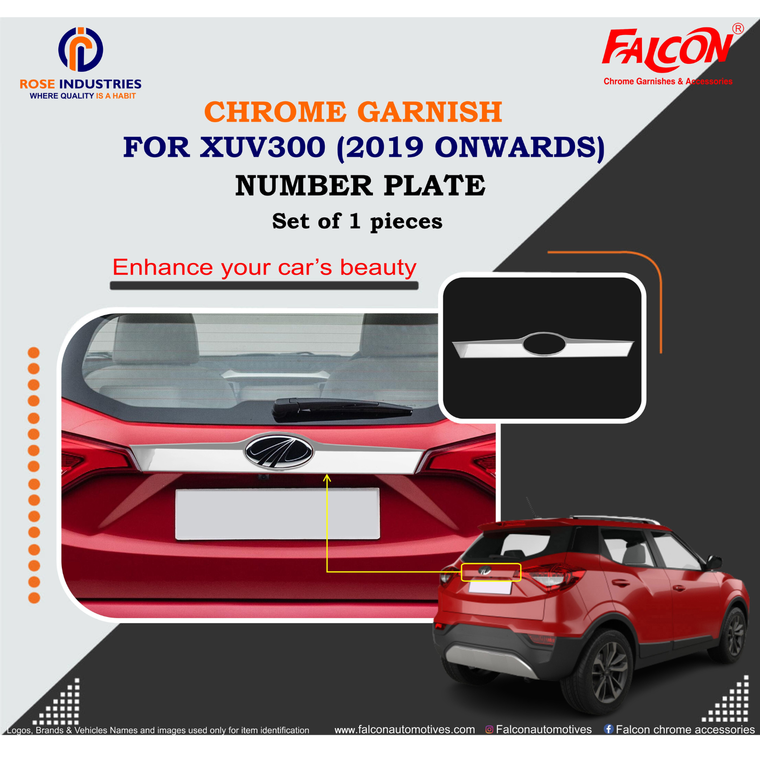 XUV 300 GARNISH COVER RC535