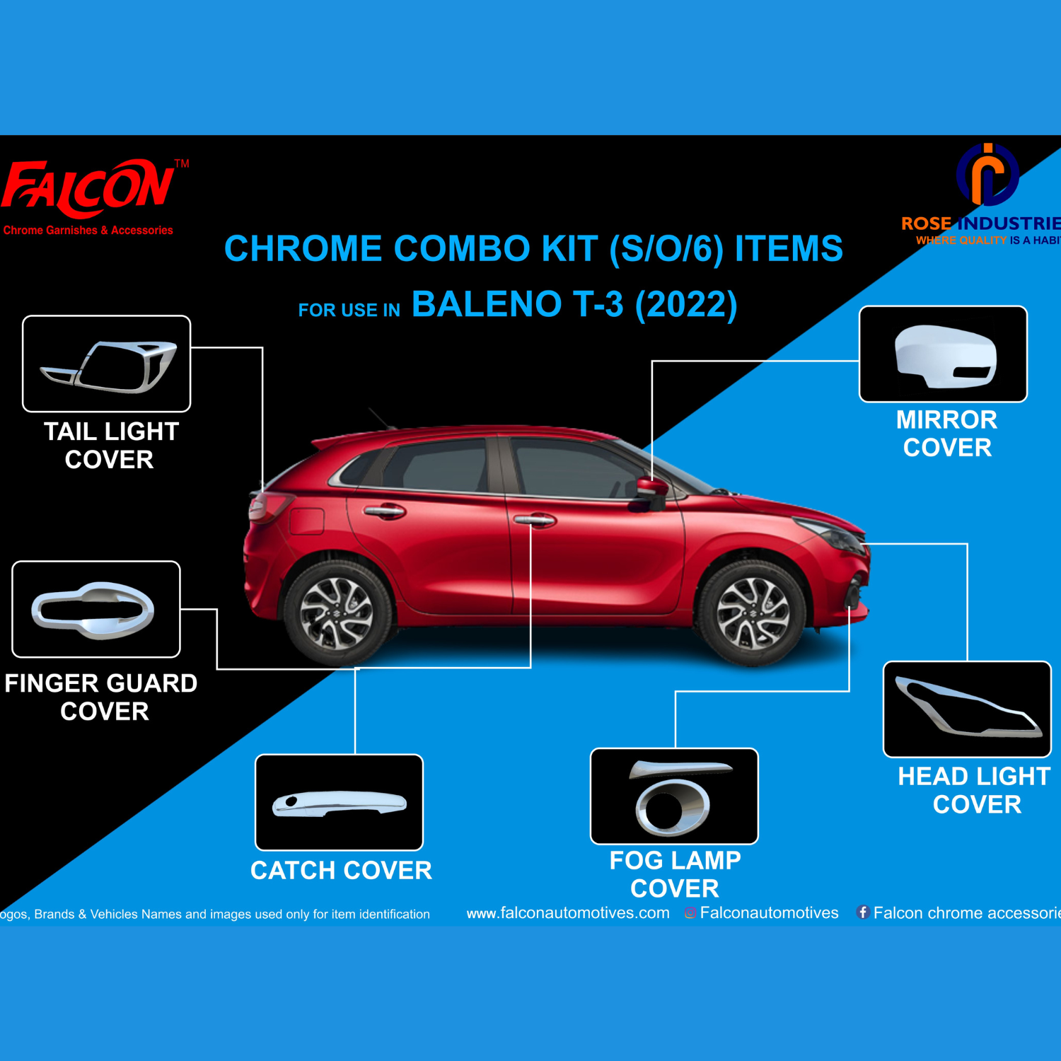 MARUTI SUZUKI BALENO T-3 (S/O/6) COMBO KIT