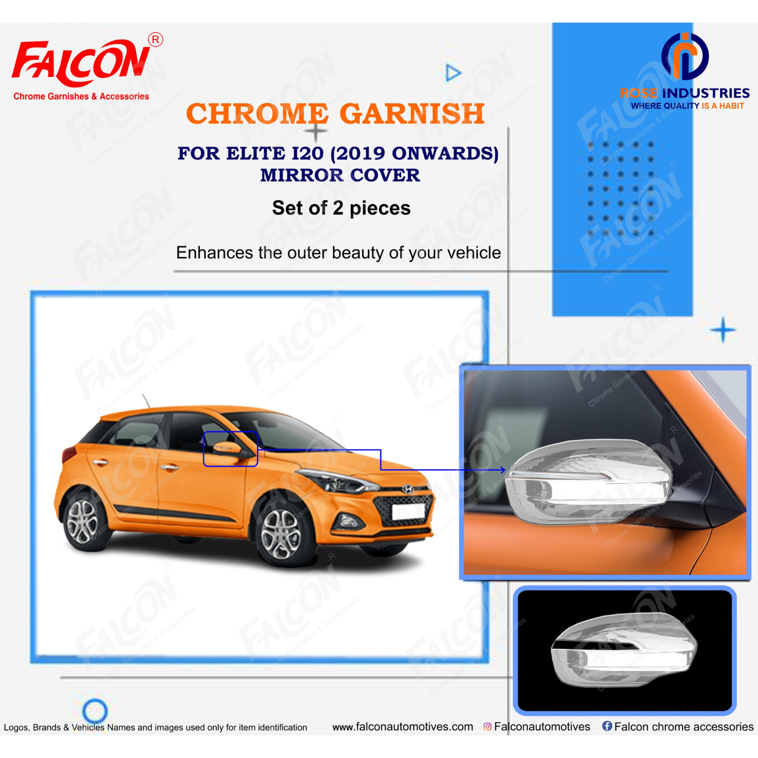 ELITE I-20 MIRROR COVER (CUT) RC318