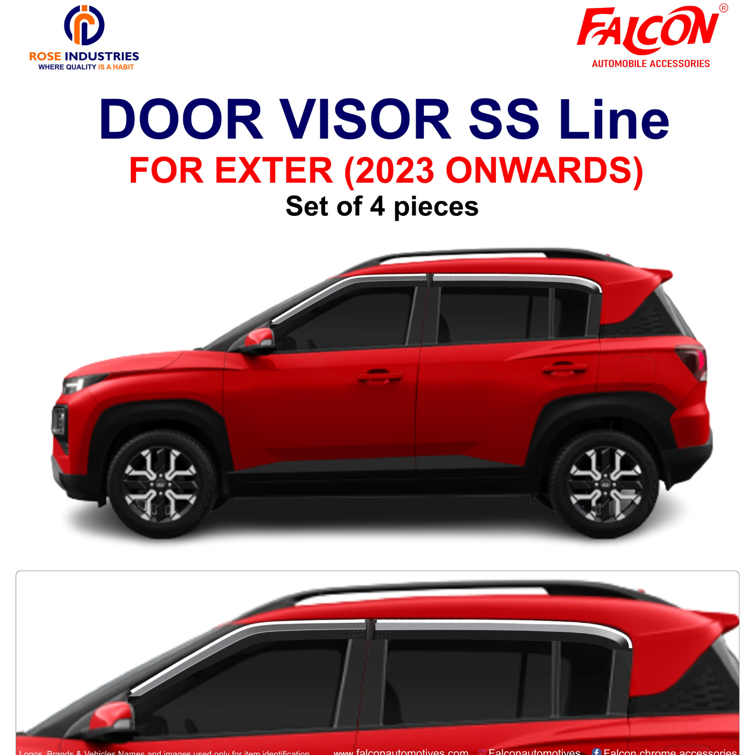 EXTER DOOR VISOR SS LINE RCL79