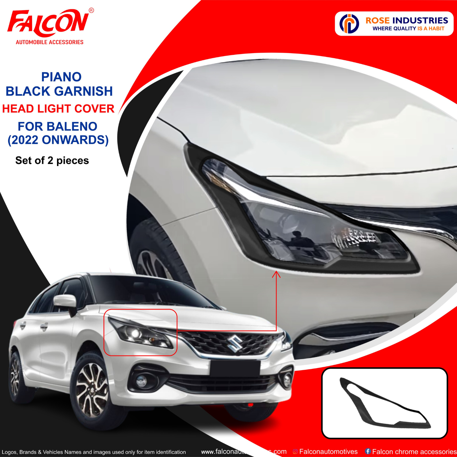 BALENO 2022 HEAD LIGHT COVER RC659