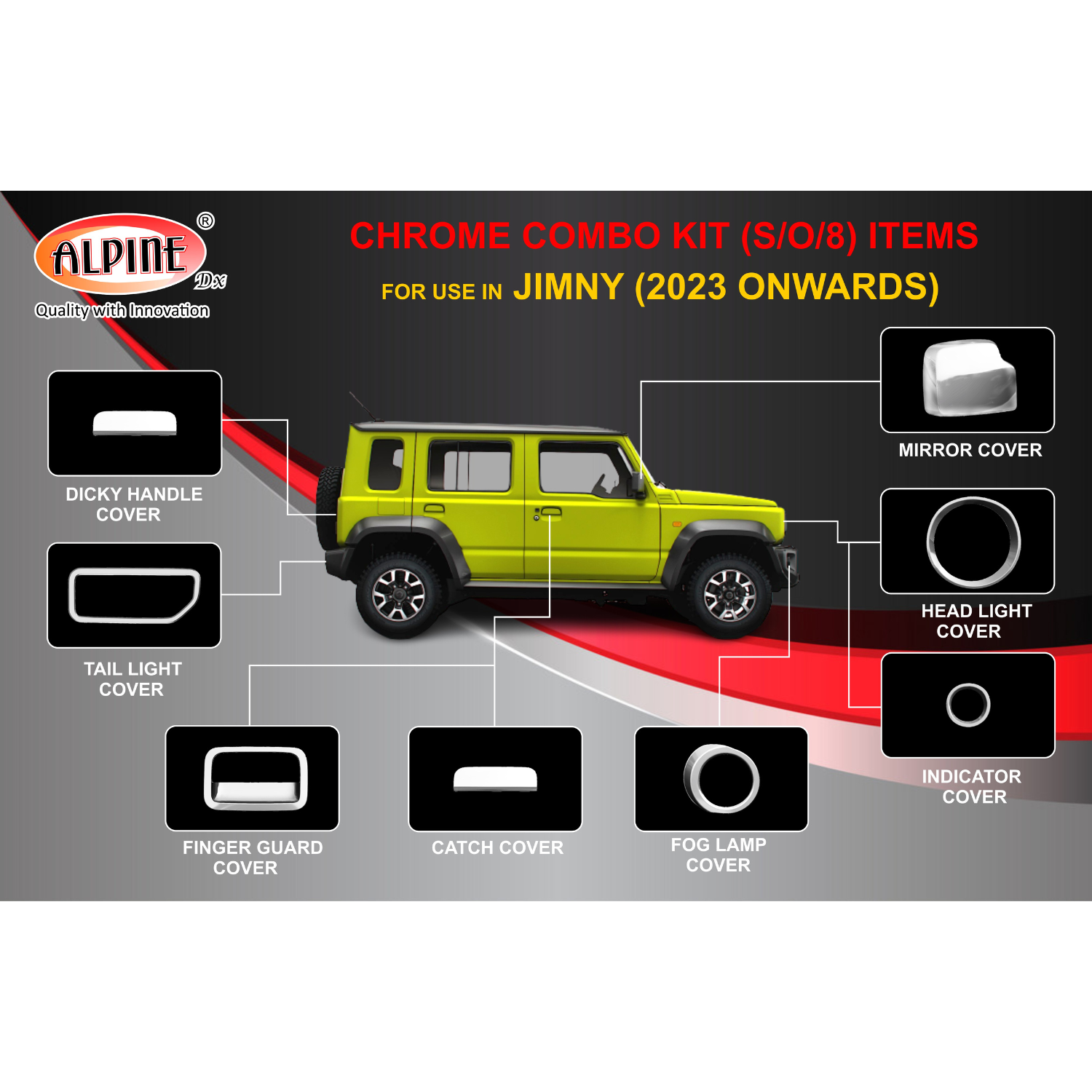 JIMNY COMBO KIT (S/O/8) RK142