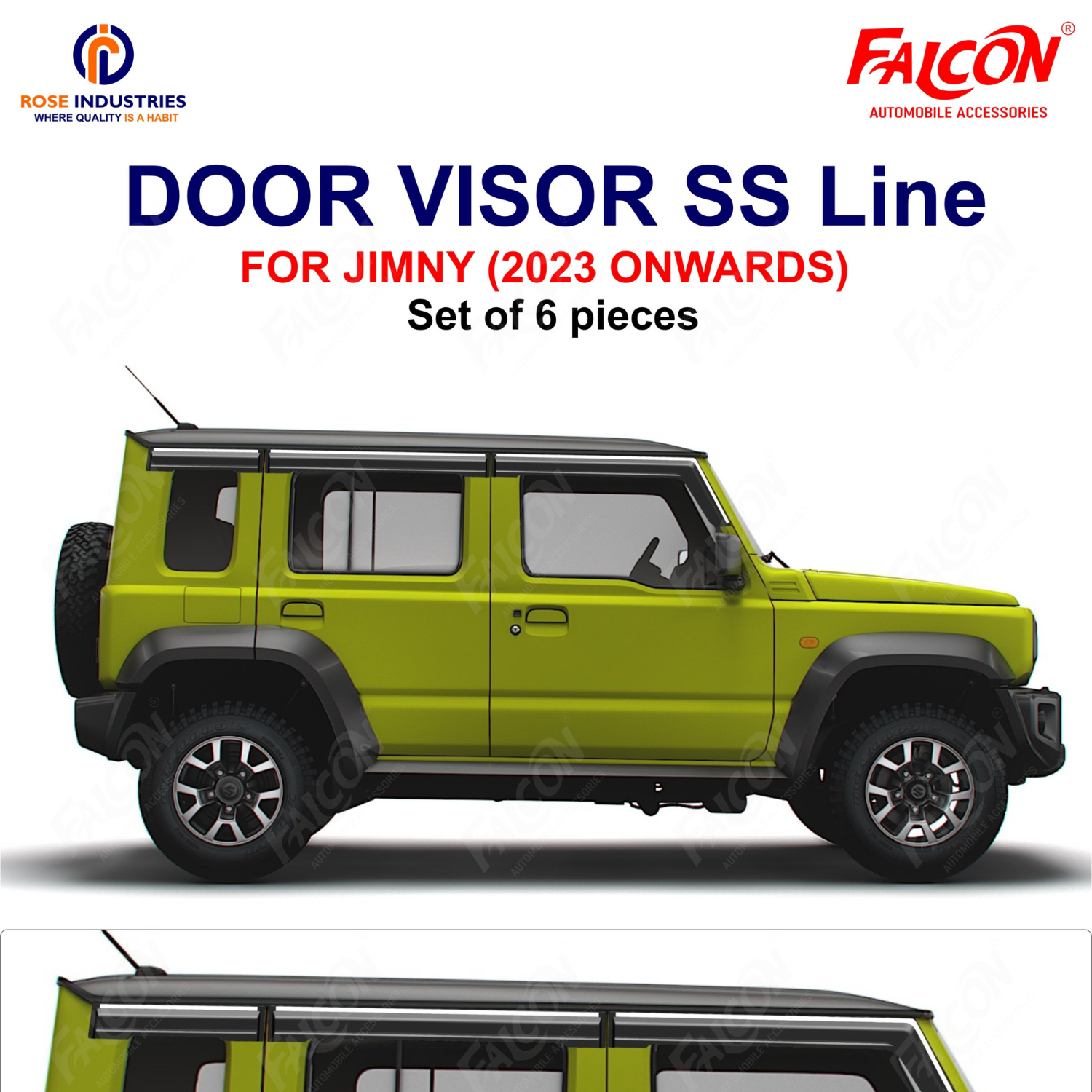JIMNY DOOR VISOR SS LINE RCL78