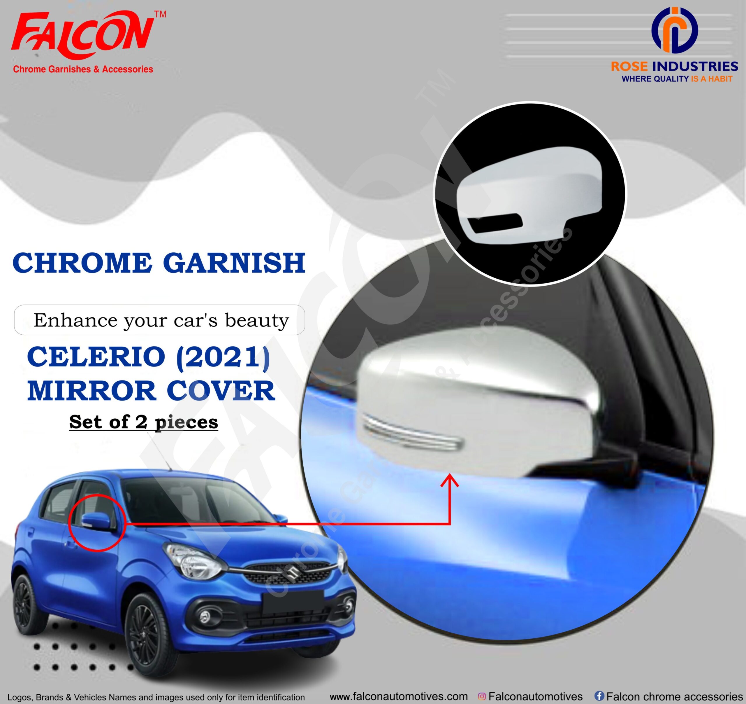 CELERIO BLINKING MIRROR COVER