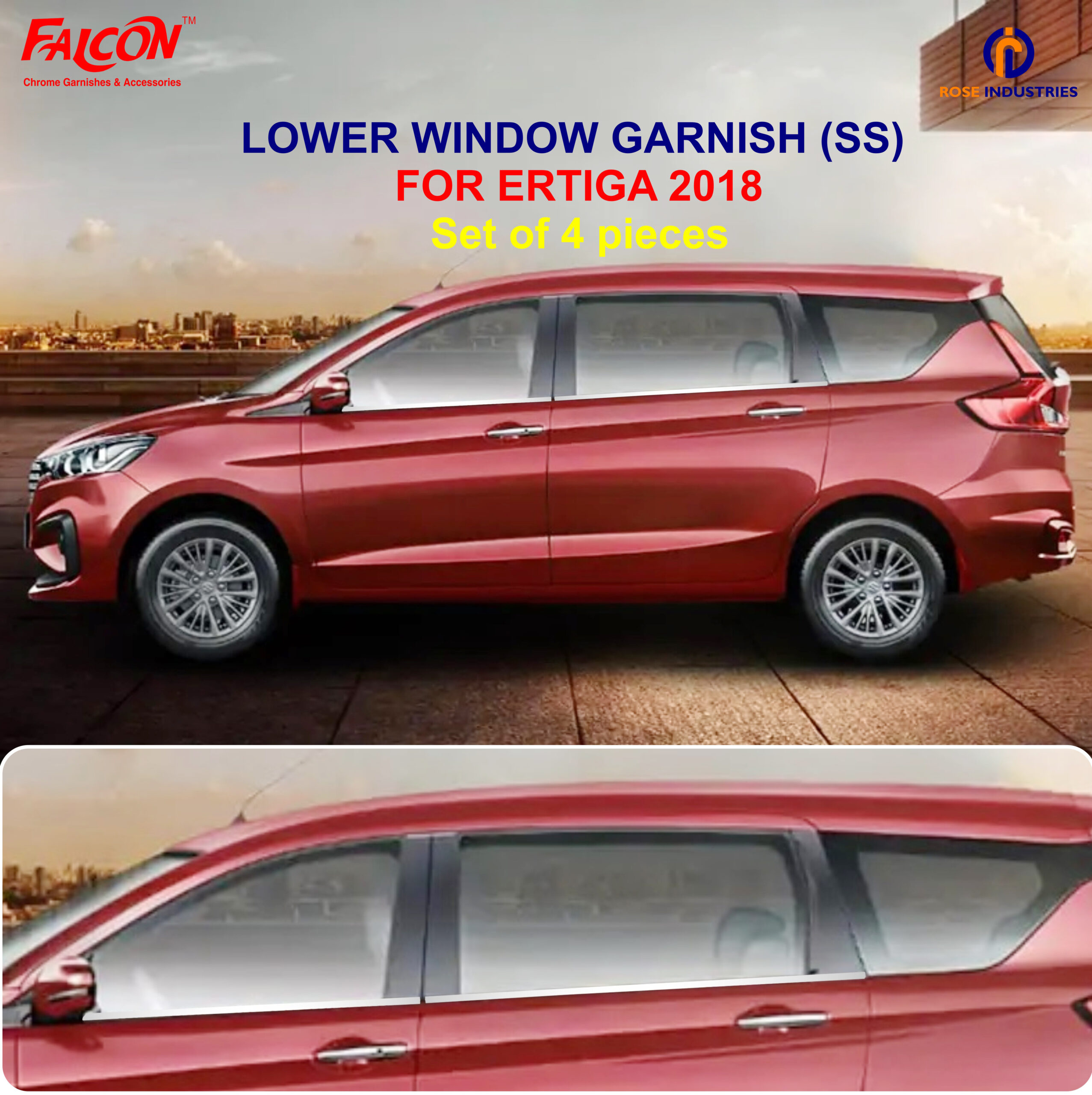 ERTIGA T-3/2018 (S/O/8) LOWER WINDOW GARNISH RLG78