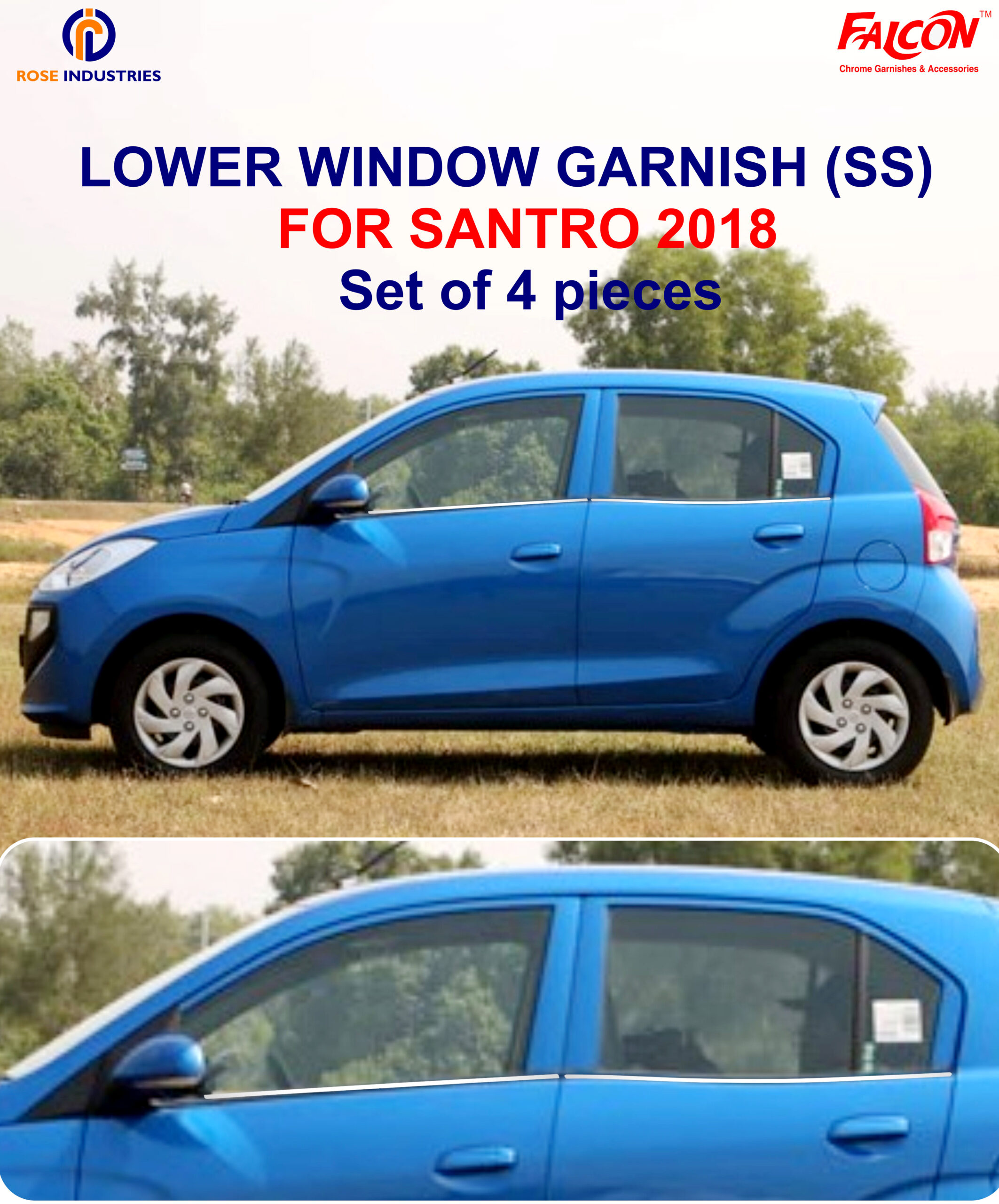 SANTRO 2018 LOWER WINDOW GARNISH RLG56