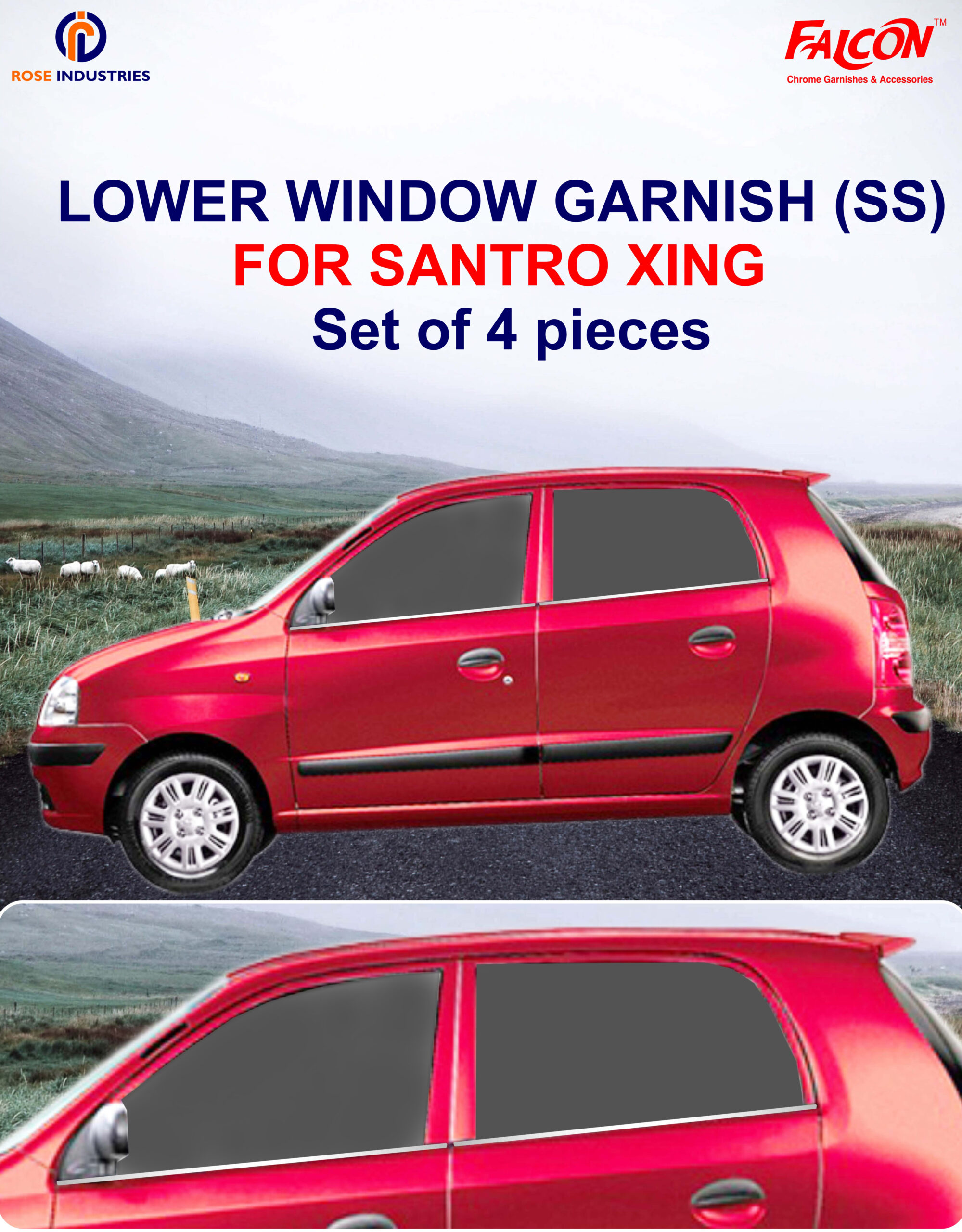 SANTRO XING LOWER WINDOW GARNISH RLG32