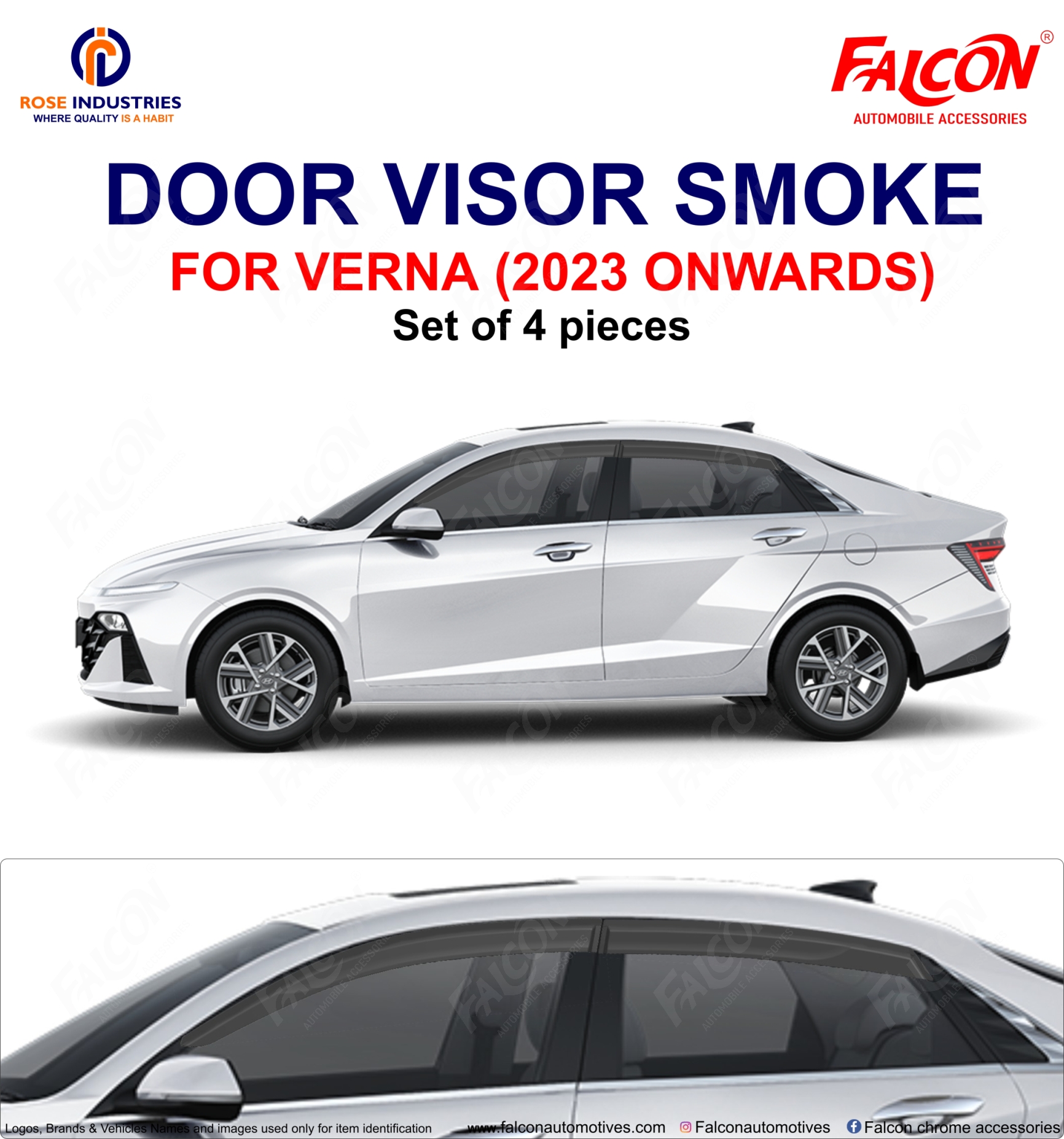 VERNA 2023 DOOR VISOR RD135