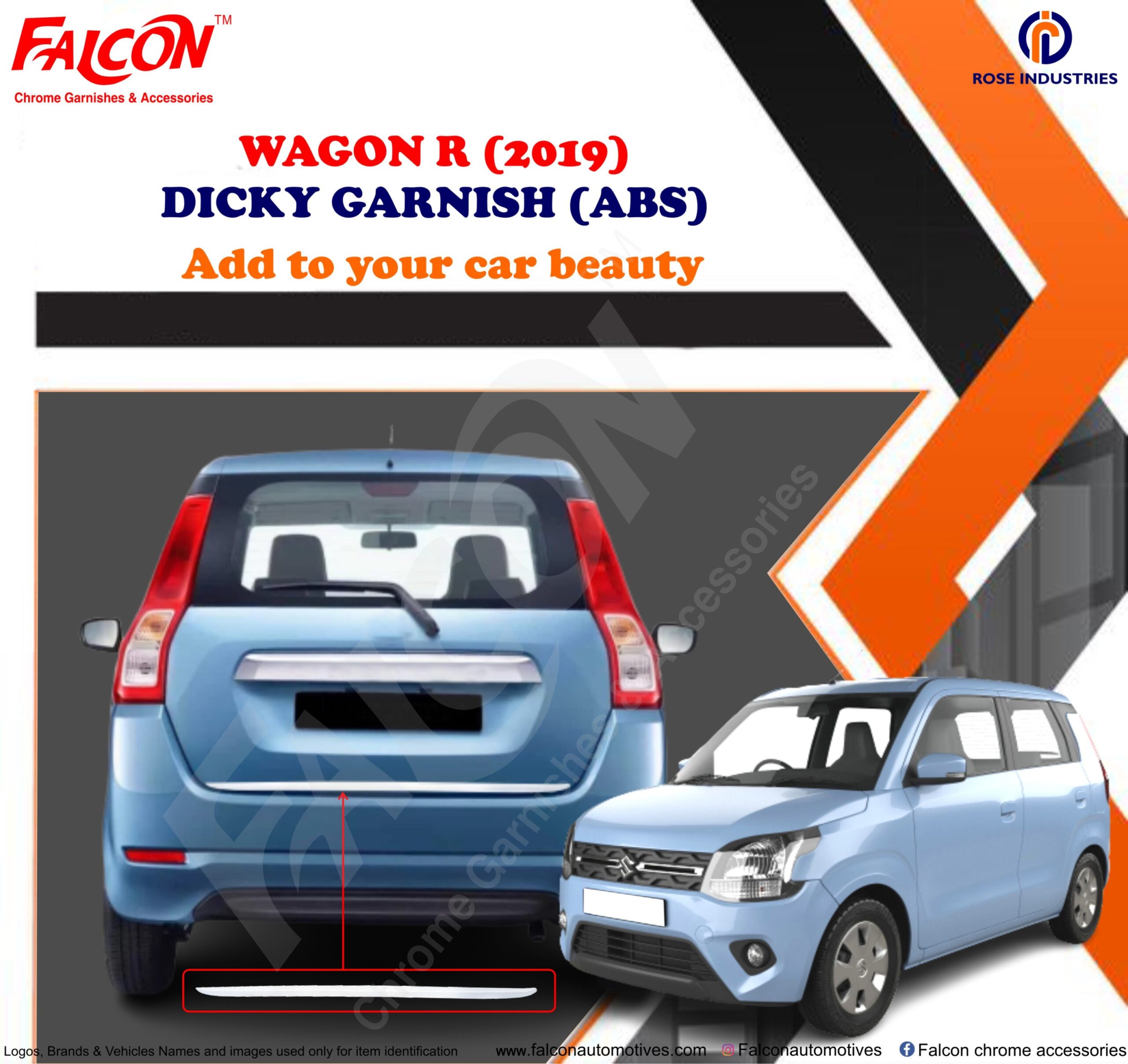 WAGONR 2019 DICKEY GARNISH ABS RDB02
